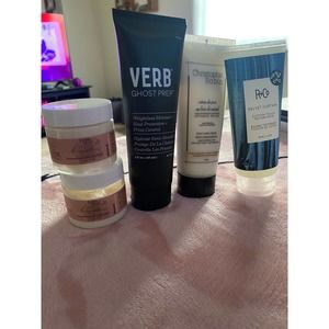 Hair care 5 pc lot. Verb, R+Co, Christophe Robin and Eden